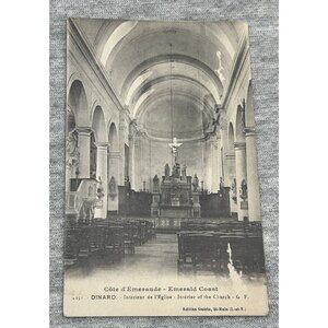 Emerald Coast Old Church Along the Inside of the Old Church Postcard